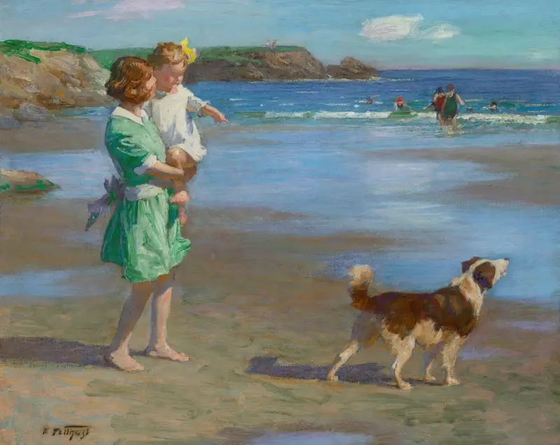 Am Strand (Sommervergnügen) von Edward Henry Potthast