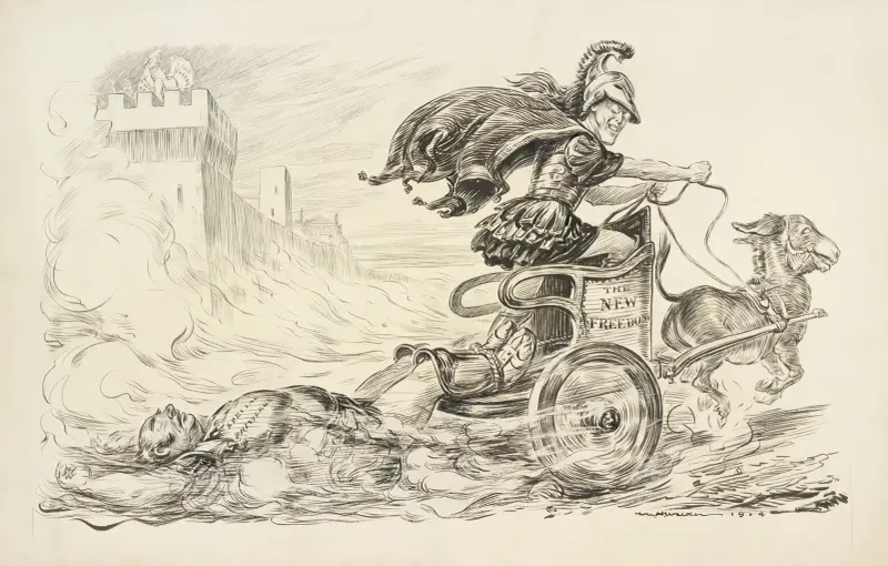 Achilles drags the body of Hector around the walls of Troy av William Henry Walker