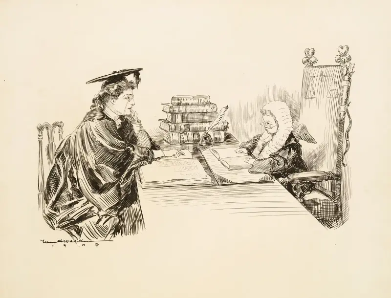 Rada dla kobiety z wyższym wykształceniem. (Zgubne jest spierać się z sędzią), William Henry Walker
