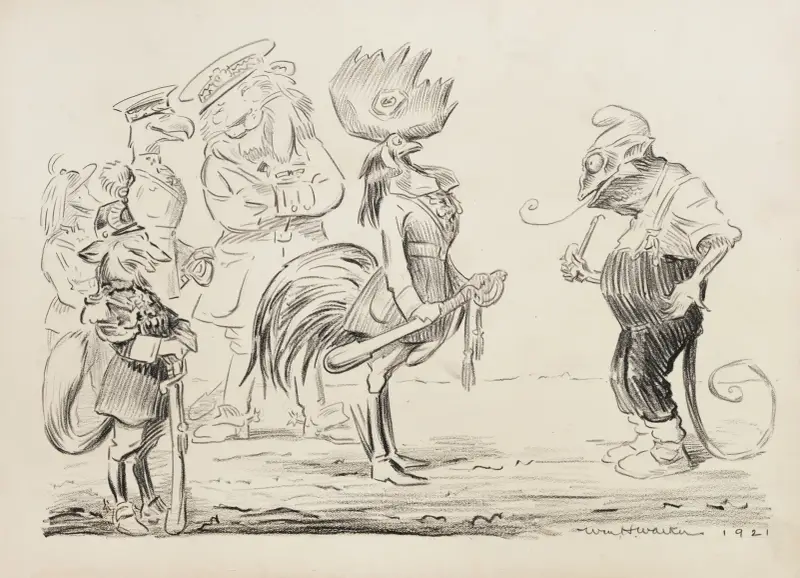 Zwierzęta reprezentujące różne kraje, 1921 – nr 1, William Henry Walker