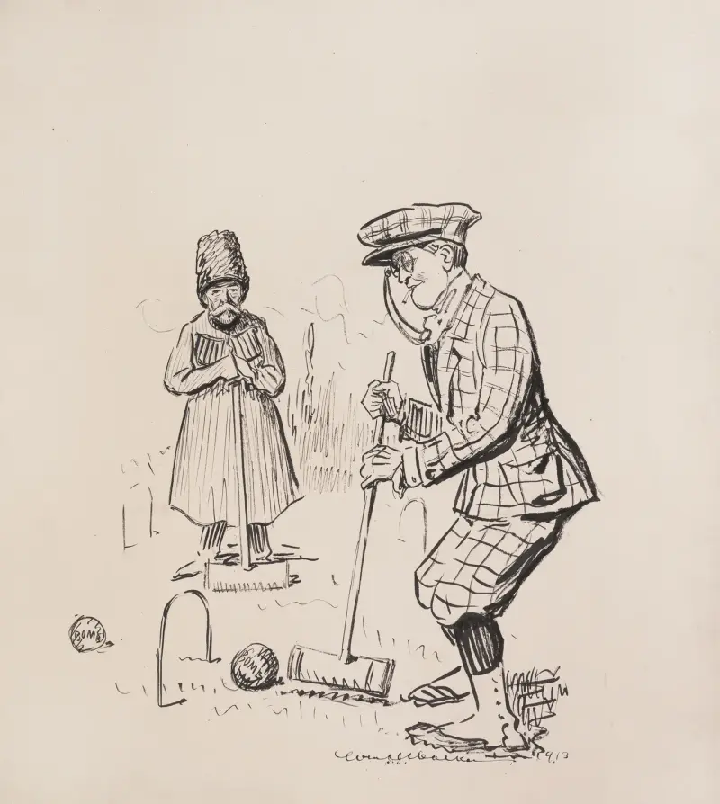 Ballingford plays croquet with the Czar of all the Russias av William Henry Walker