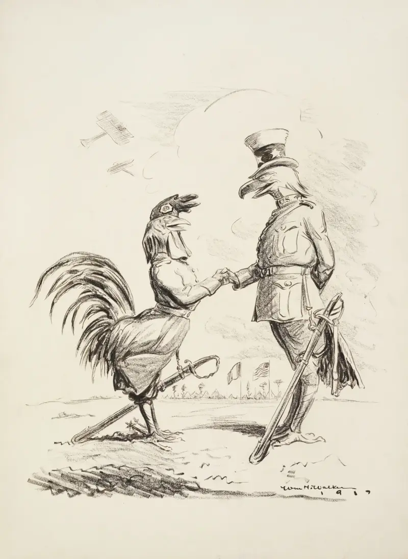 Birds of a feather. Let me extend to you the Freedom of France, William Henry Walker