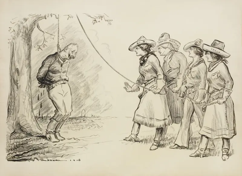 Bloody Bill; Say girls, instead of going on with this, let’s get up a nice treaty and I’ll sign it av William Henry Walker