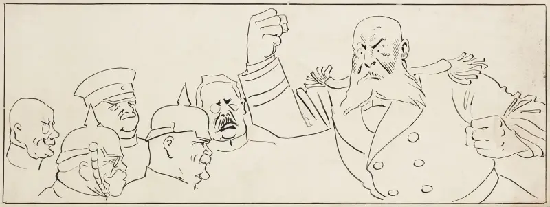 Cartoons of the Day; Will Vialedires, the Cossack, be the next big figure in the Russian kaleidoscope av William Henry Walker