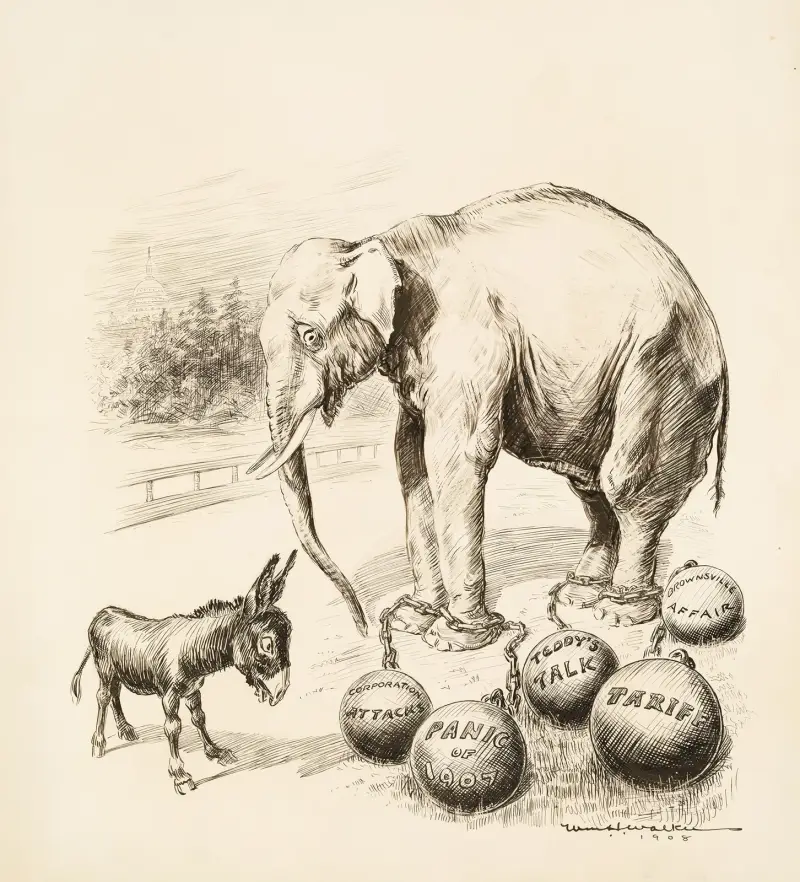 Democratic Ass; Gee; What a handicap; Only a fool rider will prevent my winning von William Henry Walker