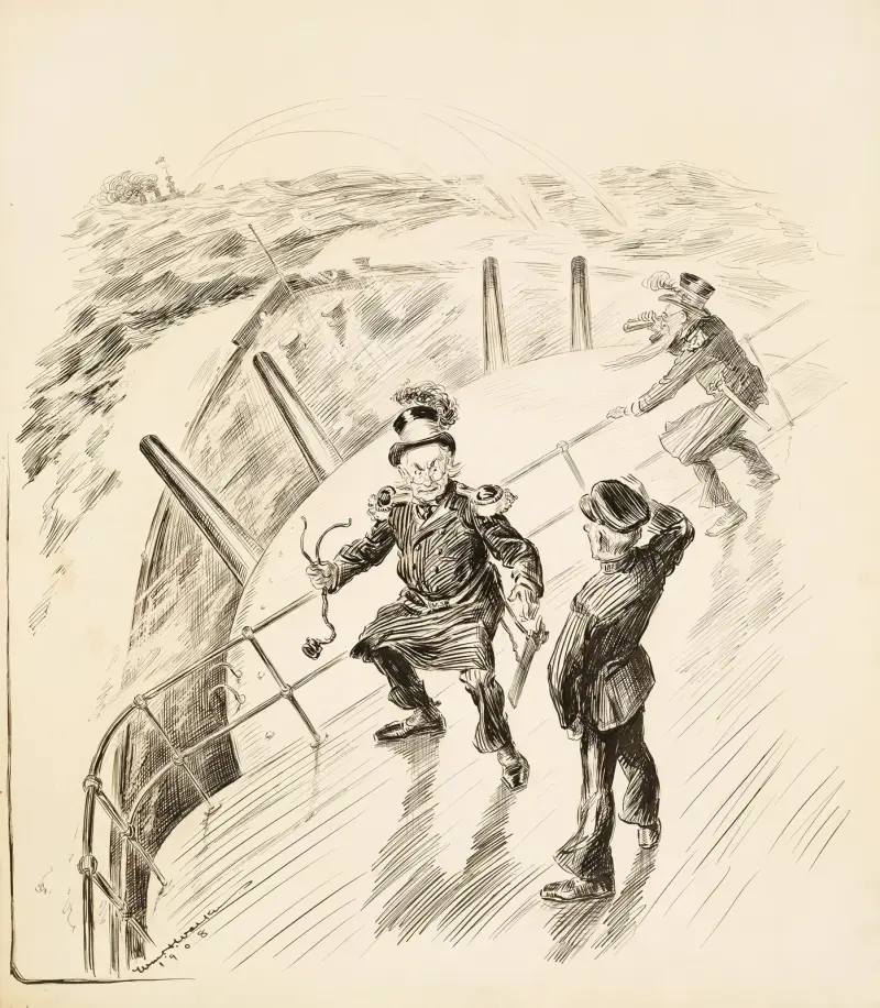 DURING OUR NEXT NAVAL BATTLE Doctor Captain, the Dover’s powders are exhausted av William Henry Walker