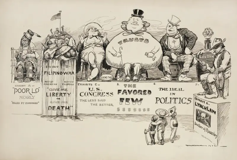 Ausstellung über Probleme in den USA von William Henry Walker