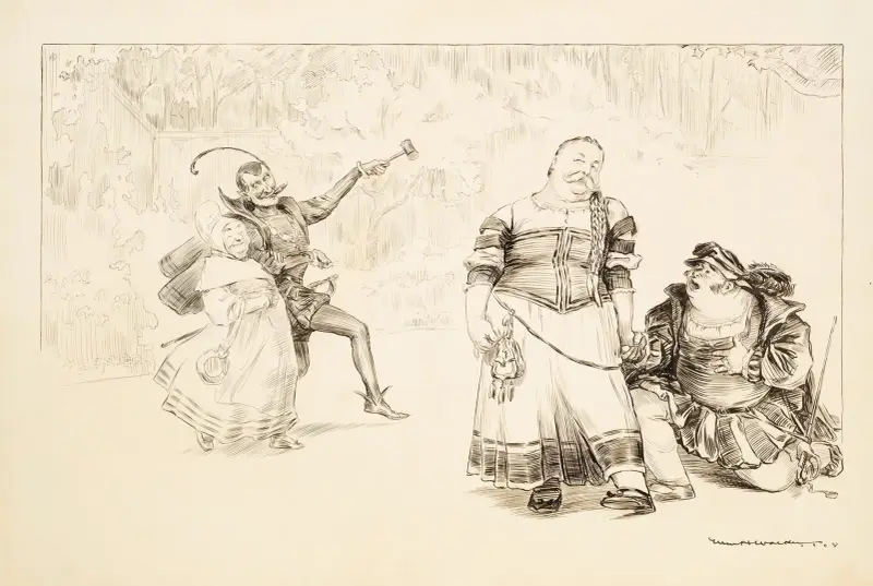 Faust — Ochrona. Mefistofeles — pan Cannon. Małgorzata — pan Taft. Marta — Konsument, William Henry Walker