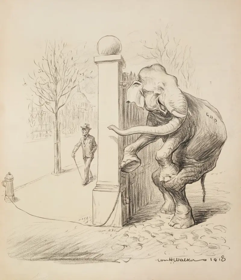G.O.P. Stick around and see the fun von William Henry Walker