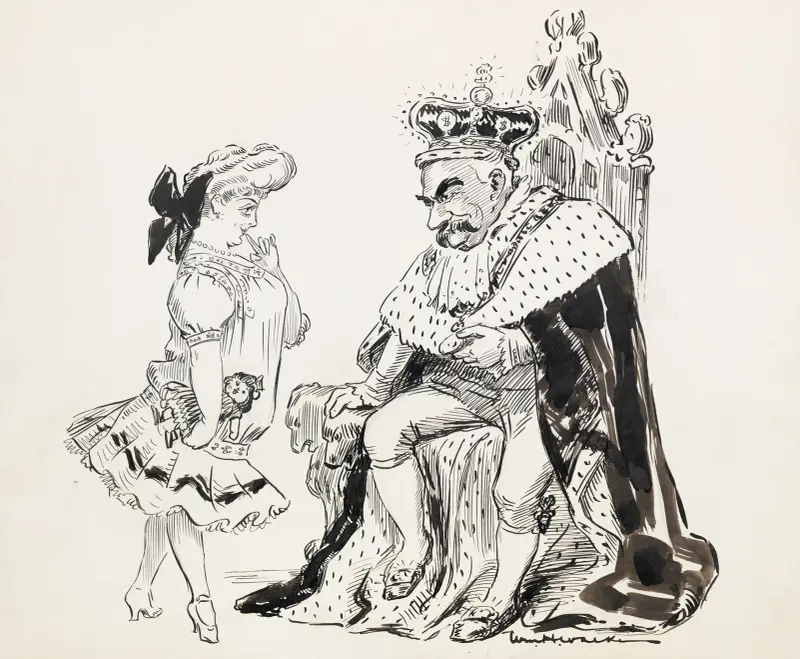 Lillian Russell plaudert mit dem König von William Henry Walker