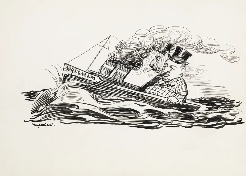 Messrs Klaw and Erlanger en route to the Holy Land av William Henry Walker