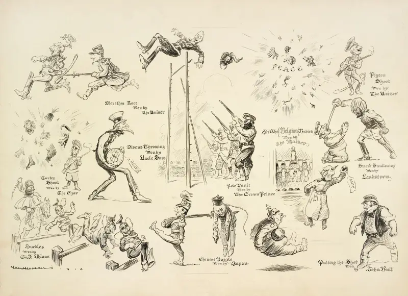 Olympische Spiele. Im neuen Berliner Stadion von William Henry Walker