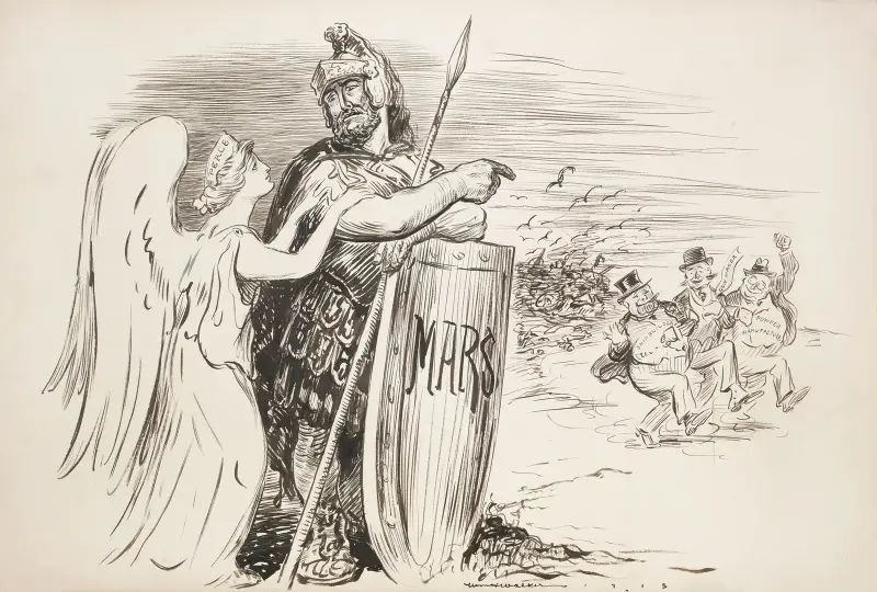 Peace; Tell me, Mars, when will wars cease; Ask those gentlemen av William Henry Walker