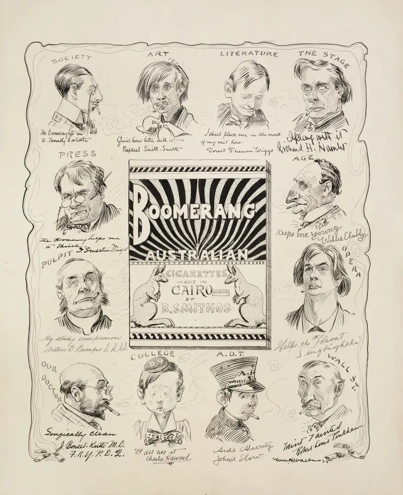 People representing various professions explain why they smoke. av William Henry Walker