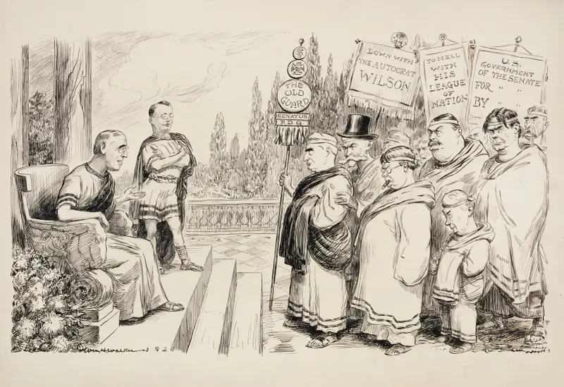 Prezydent Woodrow Wilson jako rzymski przywódca, William Henry Walker