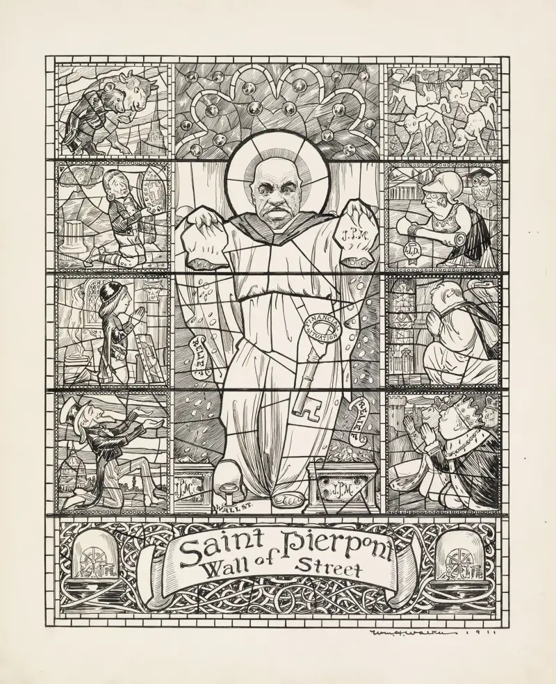Saint Pierpont Wall of Street von William Henry Walker