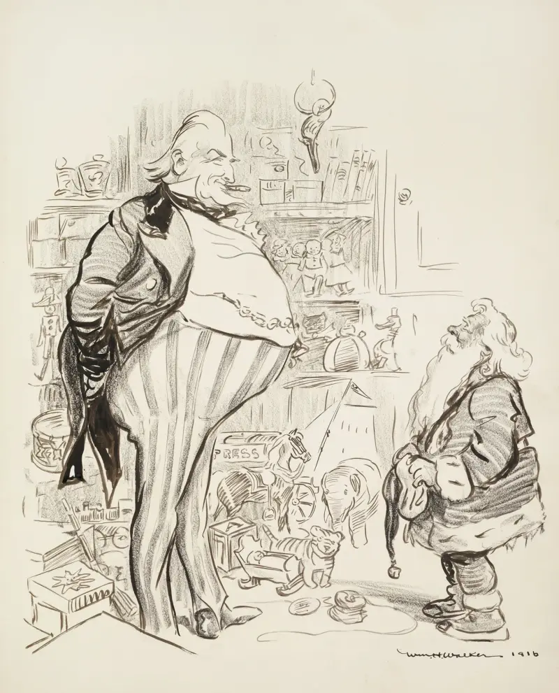 Santa Claus; You advertised for a boy to tie up packages. I’ve done that for centuries av William Henry Walker