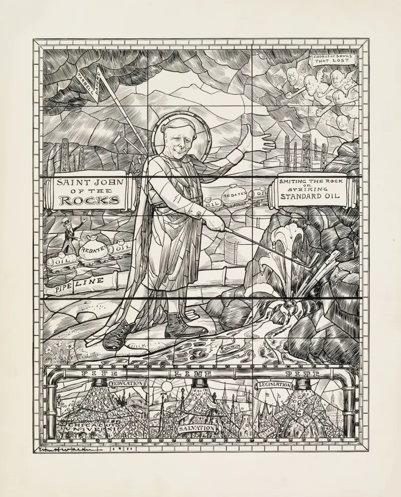 St. John of the Rocks. Smitting the Rock or Striking Standard Oil av William Henry Walker