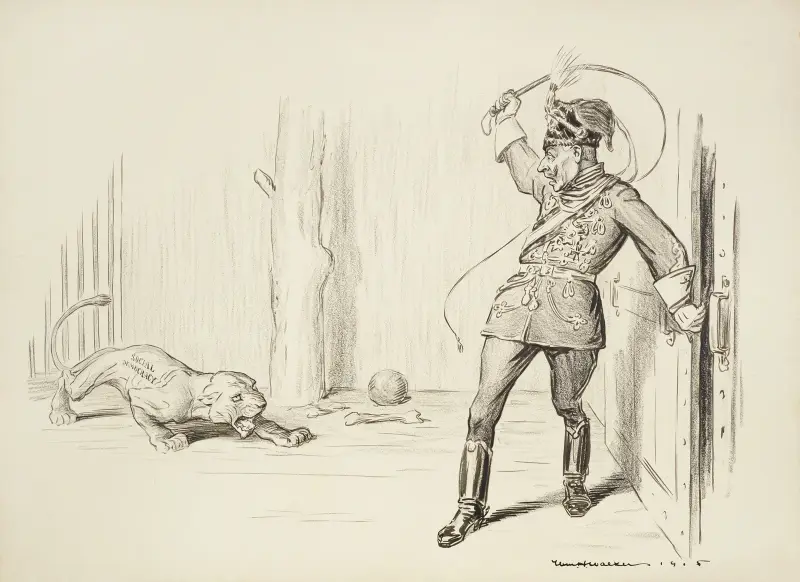 Młode niedźwiedzia i jego trener, William Henry Walker