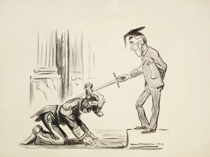 Die Beförderung des Fahrstuhlboys im Weißen Haus von William Henry Walker