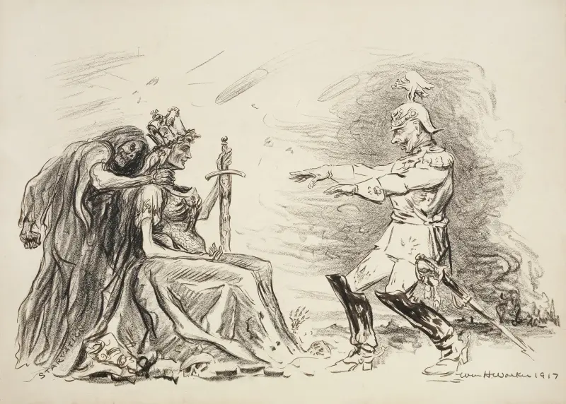 Die Hypnotisierte; Nun, Germania, was siehst du; Nichts als Sieg William von William Henry Walker