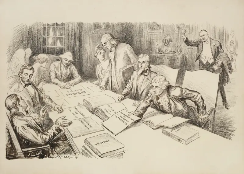 The Intruder; Hurry up, Sam. Never mind Patriotism von William Henry Walker