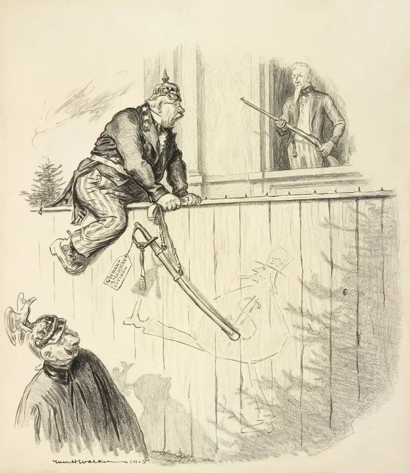 Uncle Sam; Look here you, one side or the other and quick von William Henry Walker