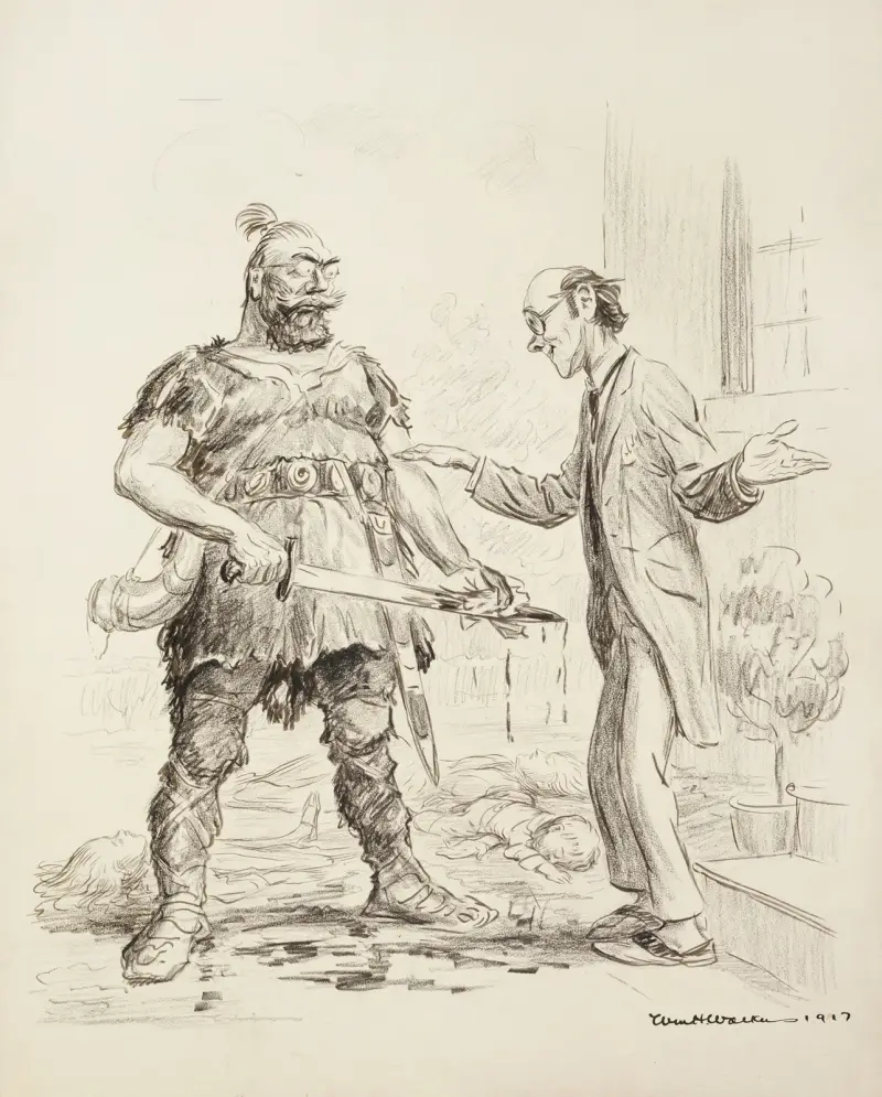 When the Hun comes to the U.S. Pacifist av William Henry Walker