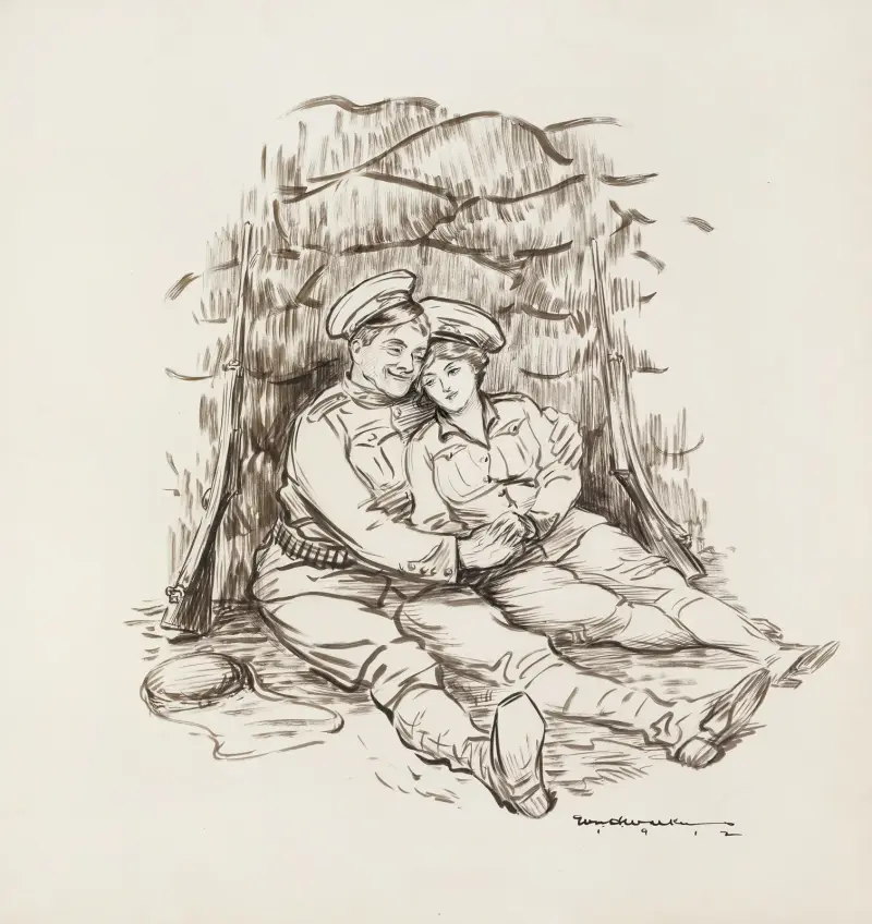 When women are soldiers. Signs of early engagement av William Henry Walker
