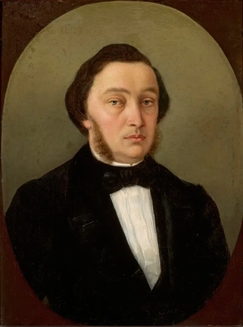 Portrait of a man with side-whiskers av Henryk Siemiradzki