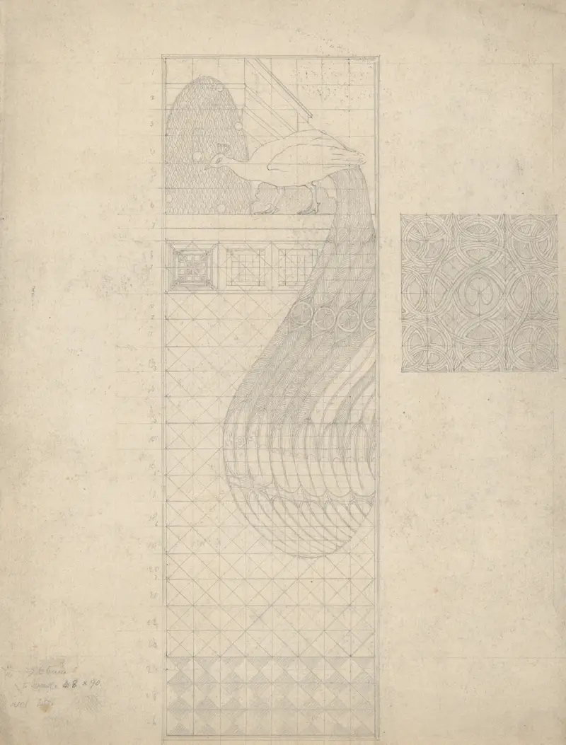 Návrh na paví panel a kachli, Herbert Crowley