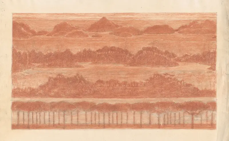Vier Landschaften von Herbert Crowley
