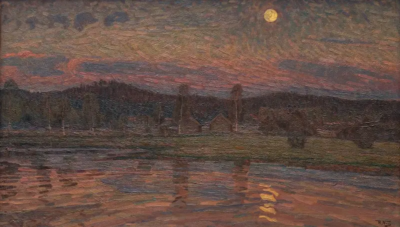 Moonlit Landscape av Herman Norrman
