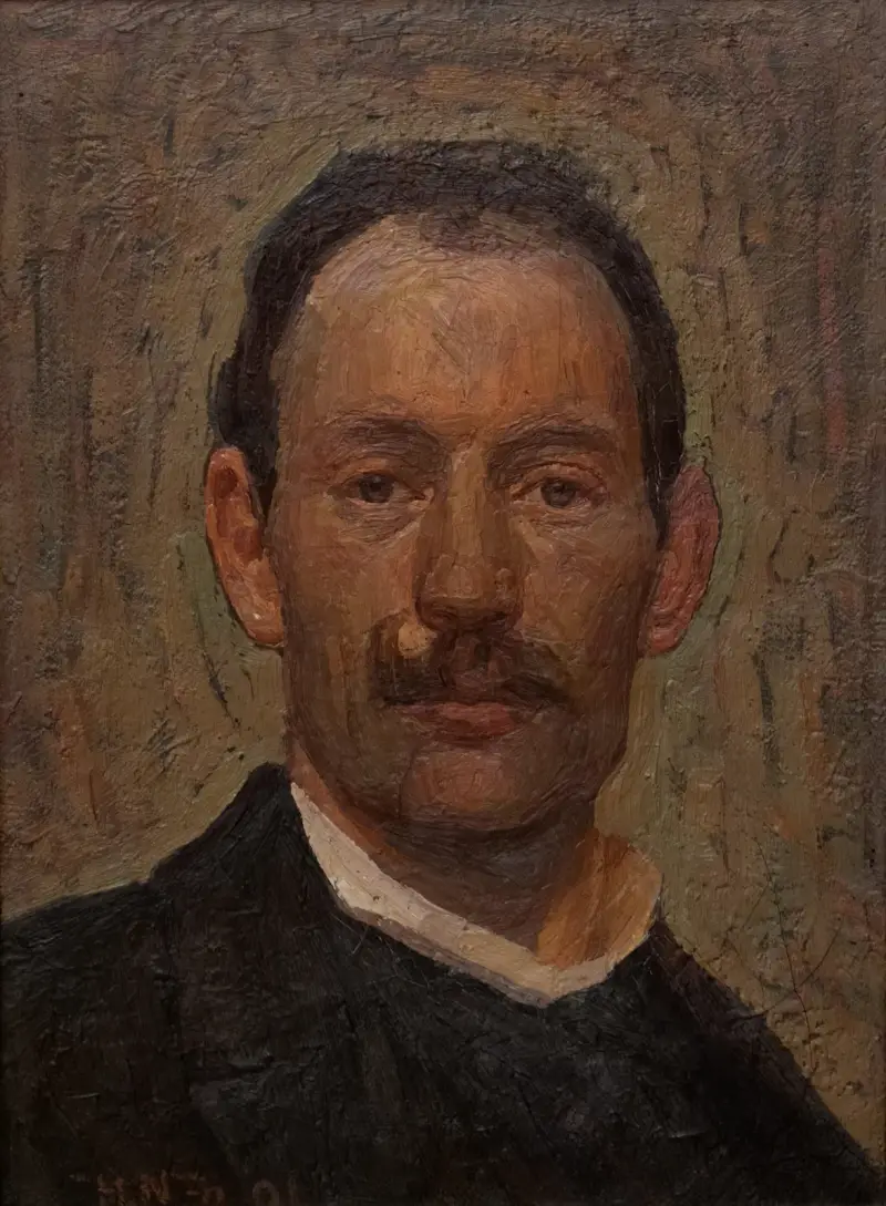 Självporträtt av Herman Norrman