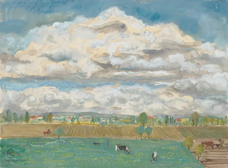 Fält och ängar vid Montauban av Hermann Lismann