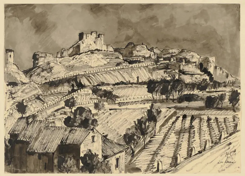 Les Baux-de-Provence av Hermann Lismann