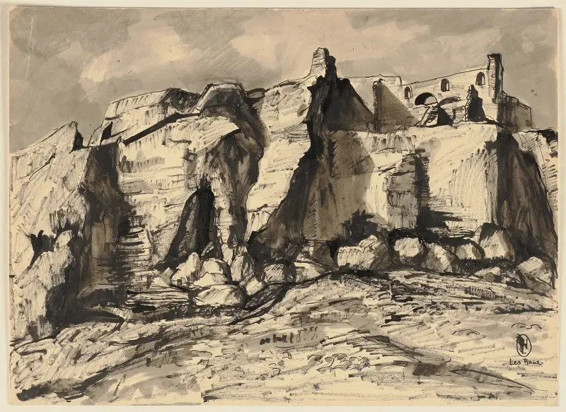 Les Baux-de-Provence av Hermann Lismann