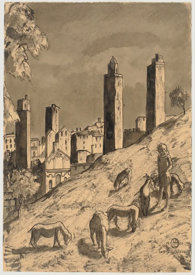 San Gimignano, 1923 – Nr. 2, Hermann Lismann