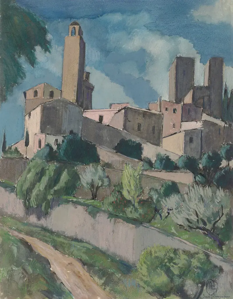 San Gimignano, 1922, Hermann Lismann