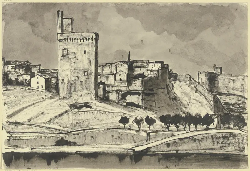 Villeneuve-les-Avignon av Hermann Lismann