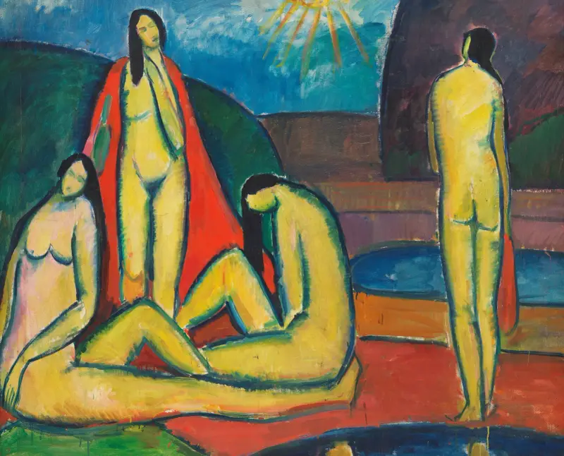 Badende Frauen von Hermann Stenner