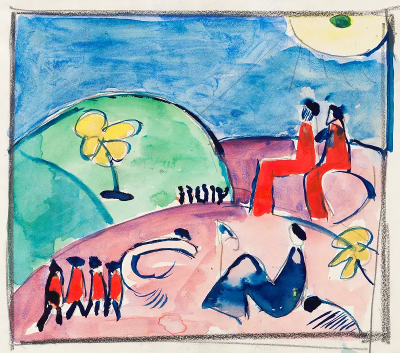 Die gelbe Blume von Hermann Stenner