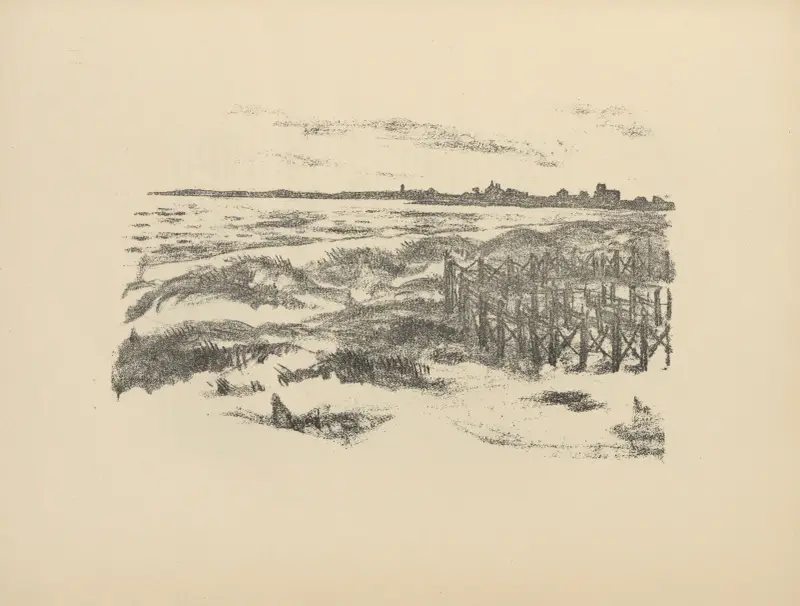 Na plaży w Lipawie, Hermann Struck