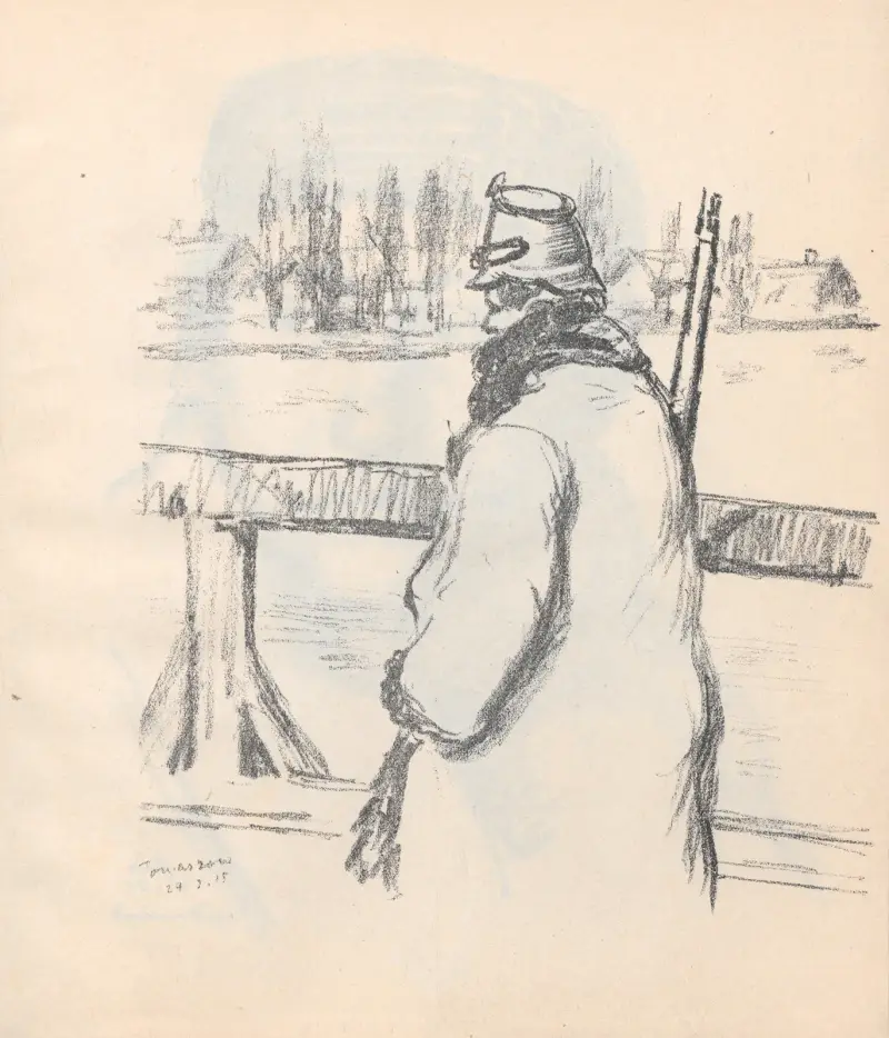Vakten vid Pilica av Hermann Struck