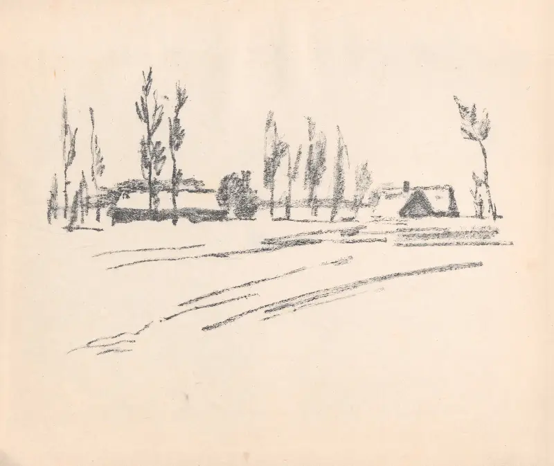 Kompina vid Lowicz II av Hermann Struck