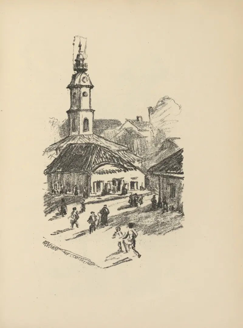 Marktplatz in Bialystok von Hermann Struck