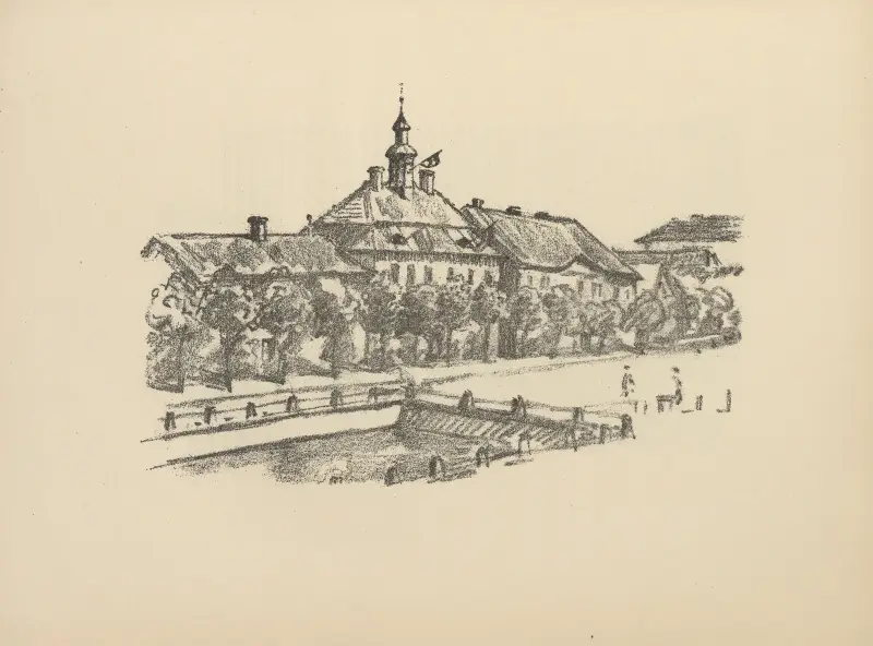 Rathaus in Mitau von Hermann Struck