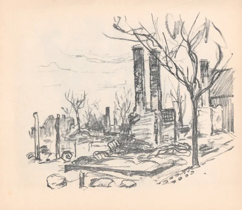 Ruin i Lutomiersk I av Hermann Struck