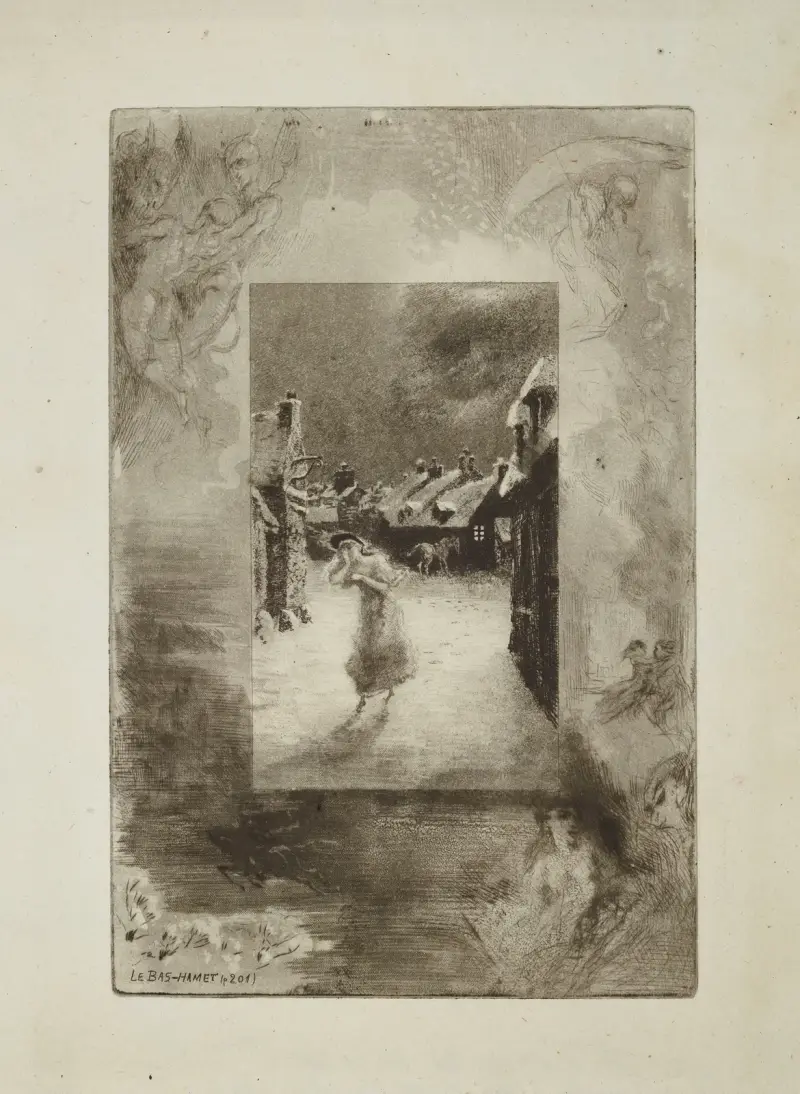 Hermangarde’s Lament, from An Old Mistress av Félix Hilaire Buhot