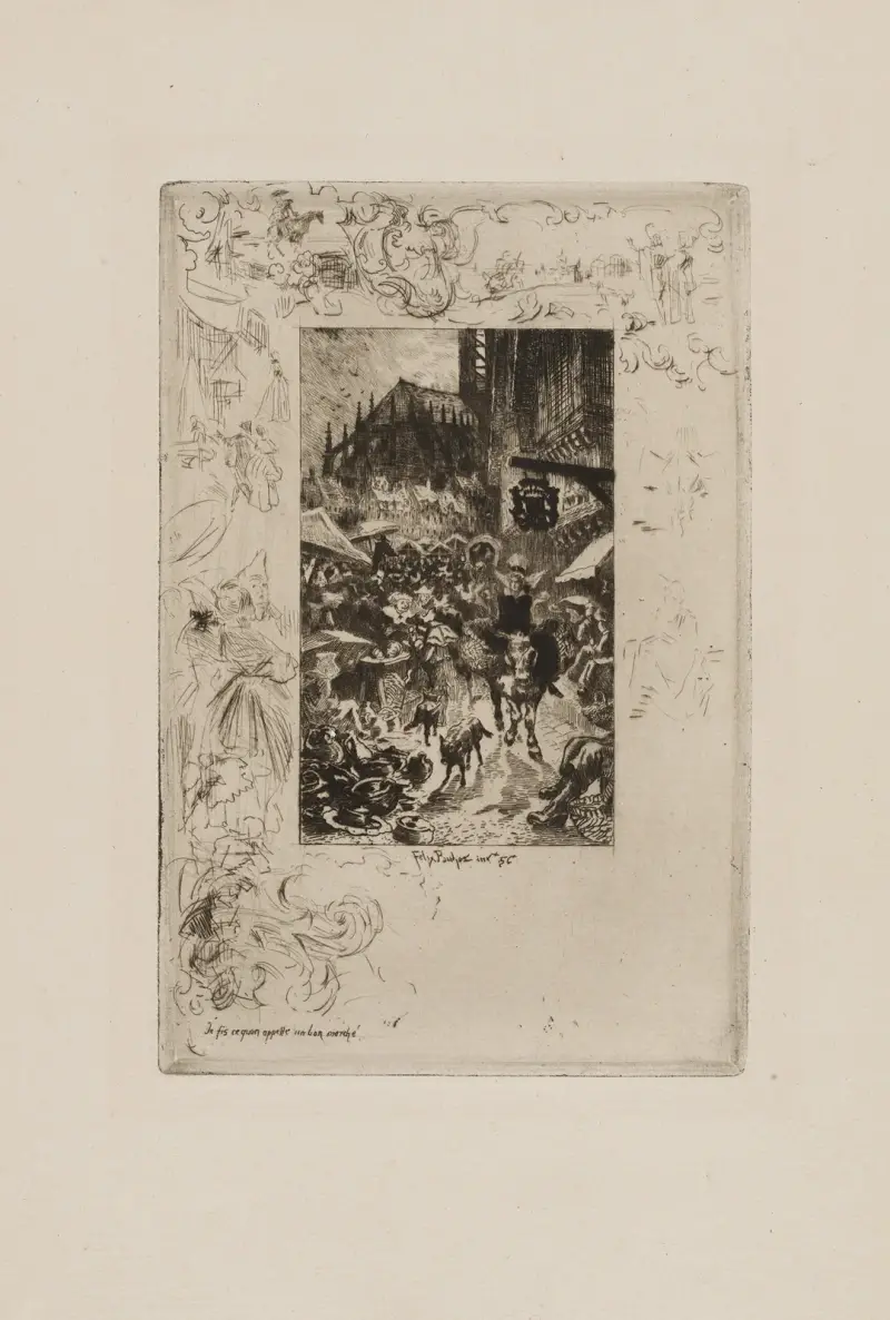 I Made What I Would Call a Good Bargain, from Le Chevalier des Touches av Félix Hilaire Buhot